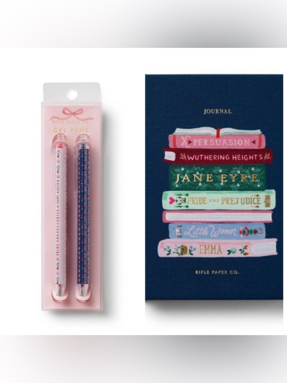 Rifle Paper Co Book Club Journal + Gel Pen Set Literary Gift NWT